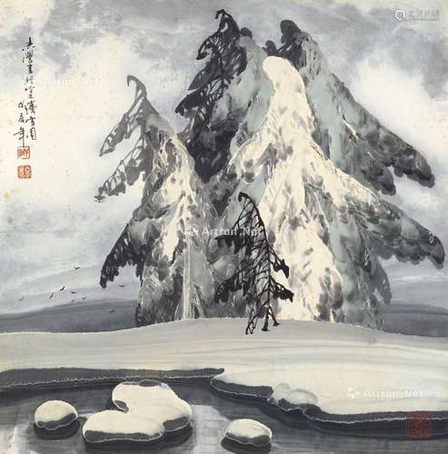 于志学 1988年作 冰城雪景 镜心 纸本