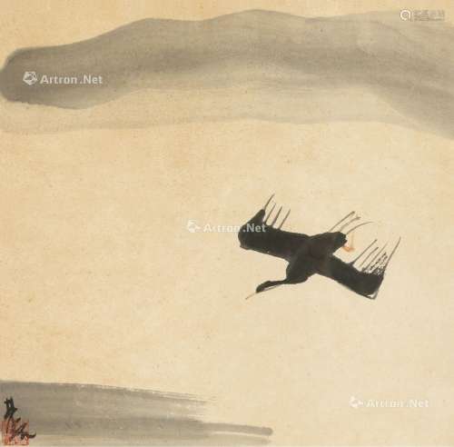 林风眠（1900～1991） 孤鹭图 镜心 纸本