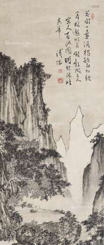 溥儒（1896～1963） 邀月图 立轴 纸本