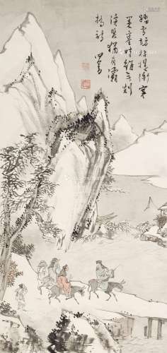 溥儒（1896～1963） 雪景山水 立轴 纸本