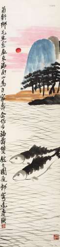 齐白石（1864～1957） 福寿双余 镜心 纸本