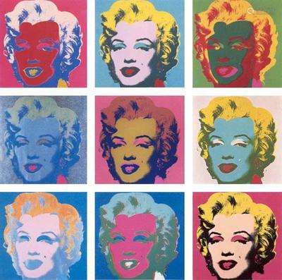 OIL PAINTING OF POP ART, ANDY WARHOL