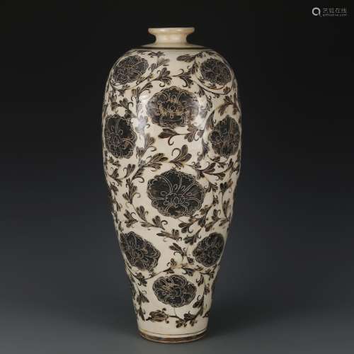 CHINESE CI ZHOU MEI VASE