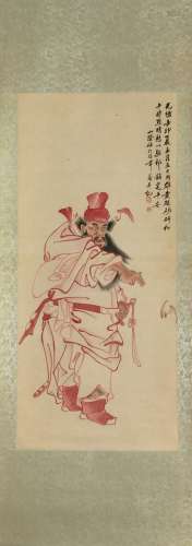 CHINESE PAINTING OF FIGURE, SIGNED REN BAI NIAN (1840—1896)