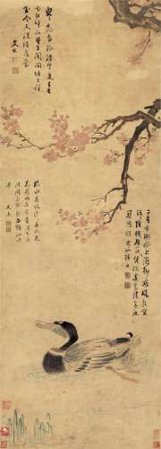 LU ZHI (1496-1576), FLOWER AND MALLARD