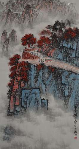 CHINESE PAINTING OF LANDSCAPE, SIGNED QIAN SONG YAN