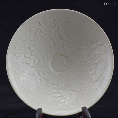 CHINESE DING WARE WHITE BOWL