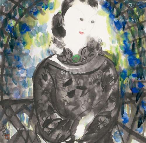 林风眠（1900～1991） 仕女 镜心 纸本