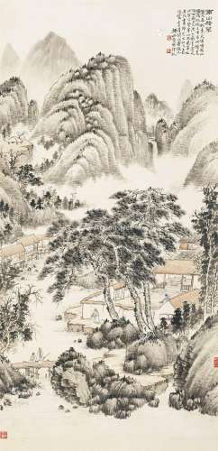 钱松嵒（1899～1985） 南山积翠 立轴 纸本