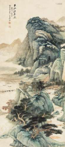 张大千（1899～1983） 1947年作 巨然晴峰图 镜心 纸本