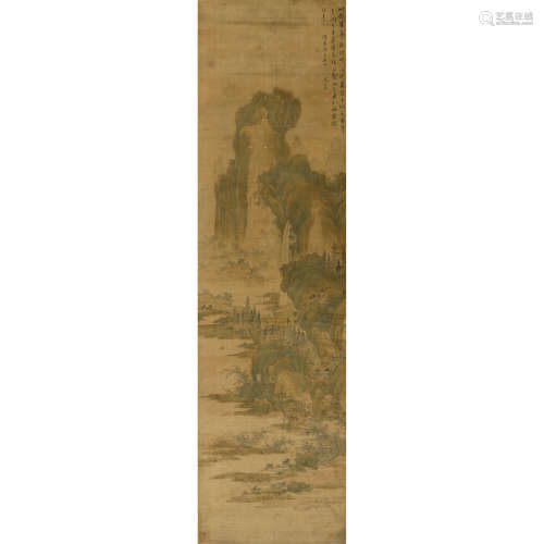 文嘉（1501～1583） 1570年作 山水 立轴 纸本设色