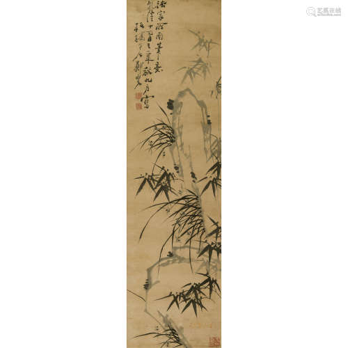 郑板桥（1693～1765） 竹石图 立轴 纸本水墨