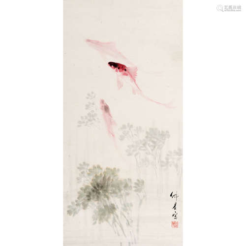 穆仲芹（1906～1990） 鱼 镜心 纸本设色