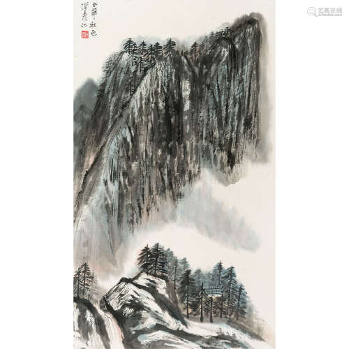 何海霞（1908～1998） 太华秋色 立轴 纸本设色
