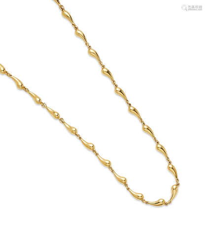 An 18k gold 'teardrop' Chain, Elsa Peretti for Tiffany & Co.