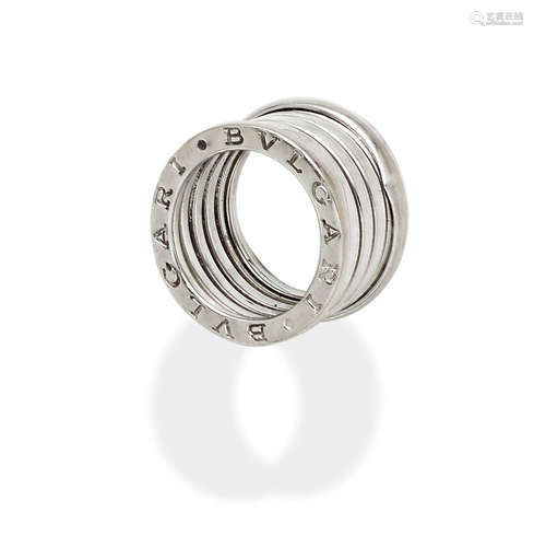 An 18k white gold 'B.Zero1' ring,  Bulgari