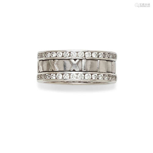 A diamond and 18k white gold 'Atlas' band, Tiffany & Co., 2000