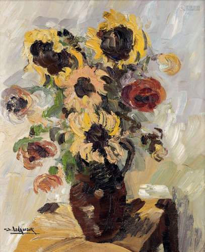 Jean LEVASSEUR (né en 1935)Bouquet d'automne au...