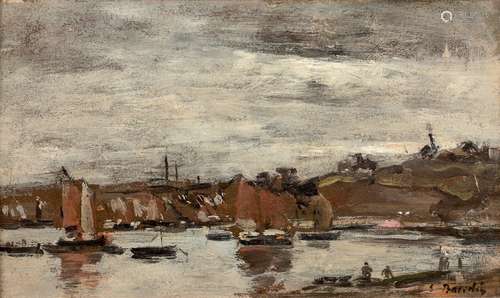 Eugène BOUDIN (1824 1898)Le port de Camaret, ve...