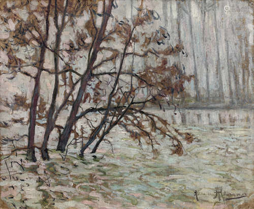 Alexander ALTMANN (1878 1932)Paysage de neige H...