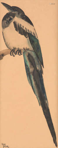 Georges Lucien GUYOT (1885 1973)Oiseau Aquarell...