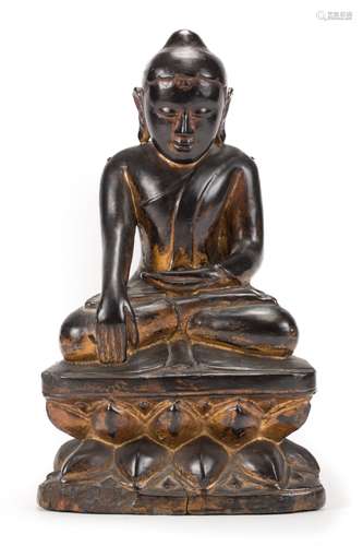 BIRMANIE Fin XIXe siècleStatuette de bouddha en...