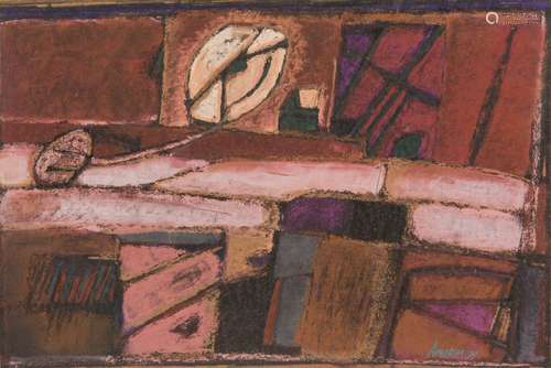 Manuel Amorim (1950)Composition, 1979 Pastel su...