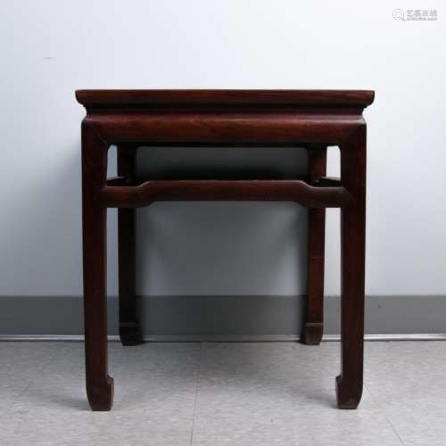Huali and Mixed Hardwood Square-Form Stool