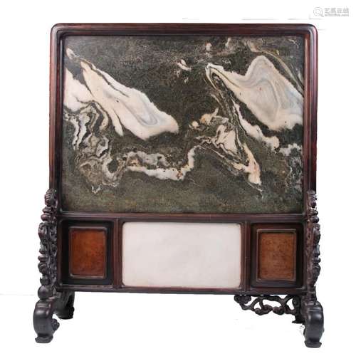 Large Dali Marble Panel and Stand 19th C