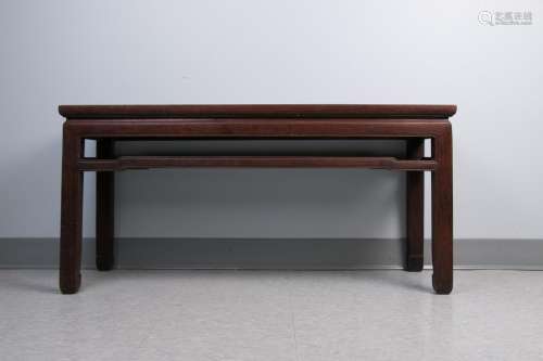 Rosewood Long Bench Woven Seat