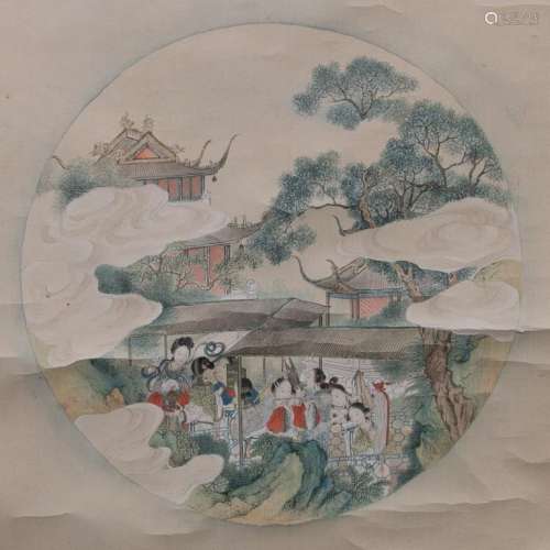 Late Qing Painting of Female Figure
