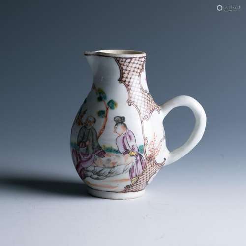 Export Mandarin Rose 'Figural' Creamer, Qianlong