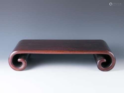 Massive Rosewood Scrolled Stand