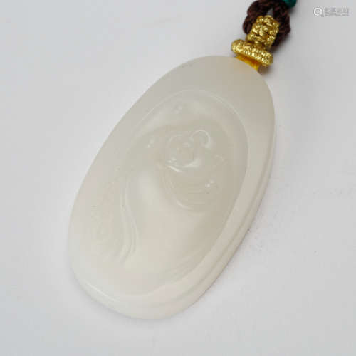 CHINESE WHITE JADE PENDANT