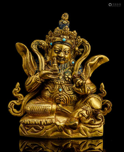 A GILT-BRONZE FIGURE OF VIRUPAKSHA