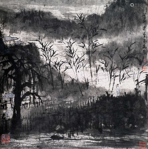 TWO PAINTINGS BY CHEN RUIKANG AND QIU DESHU