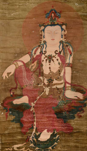 Watermoon Guanyin. Devotional Image from a Temple