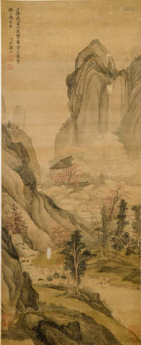 A LANDSCAPE PAINTING IN THE STYLE OF TANG YIN