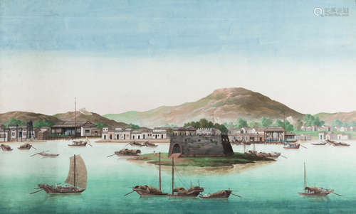 AN ANONYMOUS HARBOUR SCENE