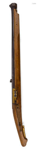 A WOOD AND IRON MATCHLOCK