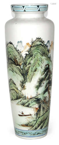 VASE, LANDSCHAFTSDEKOR,