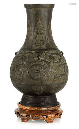 VASE, BRONZE, CHINA,