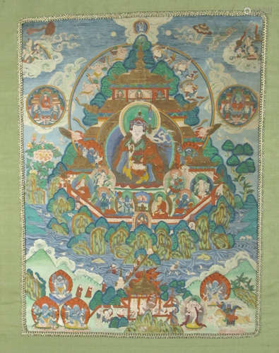 THANGKA, TIBET, 19. JH.,