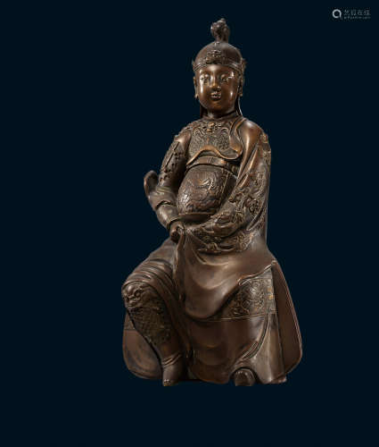 明代 中原 铜 郑和像(宫廷风格)