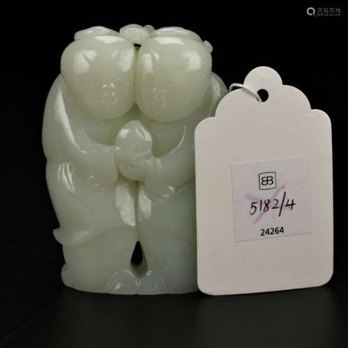 A Chinese Carved White Jade