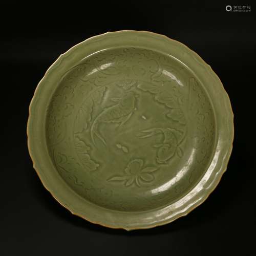 A Chinese Longquan Celadon Dish