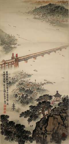 A Chinese Scrolled Painting, Signed Qian Song Yan