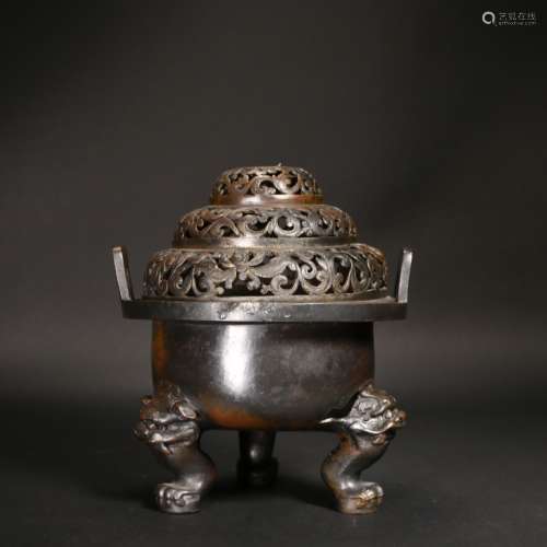 A Chinese bronze vessels, 18/19 Century