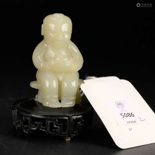 A Chinese Celadon Jade Carving 