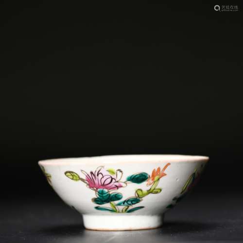 Chinese Antique Famillie Rose Bowl